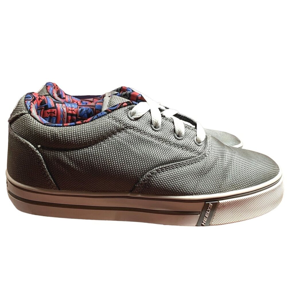 Heelys Sneakers Youth Size 4 Gray Canvas Skate Shoes